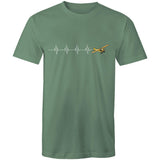 Piper J-3 Cub (Heartbeat) - Men's T-Shirt