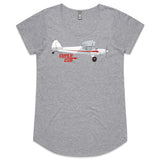 Piper Super Cub (Large Design) - Women's Scoop Neck T-Shirt