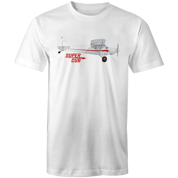 Piper Super Cub (Large Design) - Men's T-Shirt