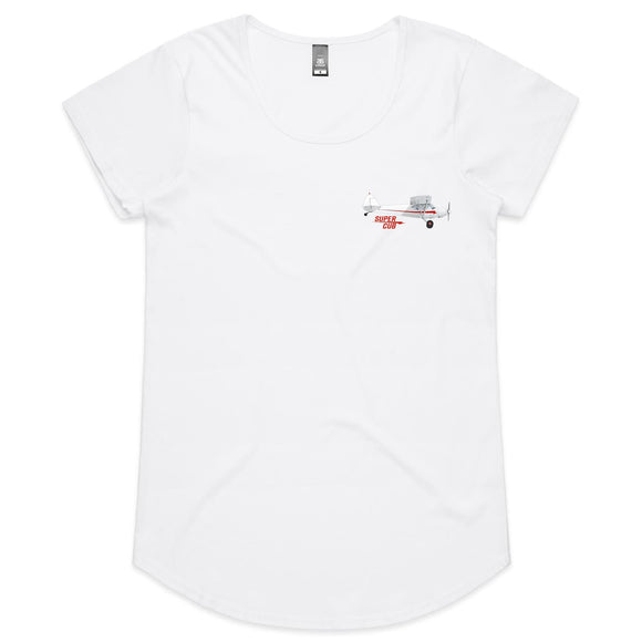 Piper Super Cub (Small Design) - Women's Scoop Neck T-Shirt