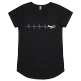 PAC CT/4B (Heartbeat) - Women's Scoop Neck T-Shirt