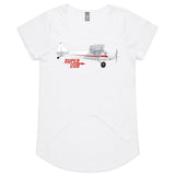 Piper Super Cub (Large Design) - Women's Scoop Neck T-Shirt