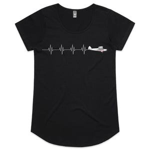 Piper Super Cub (Heartbeat) - Women's Scoop Neck T-Shirt