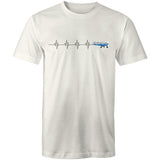 Piper Tri-Pacer (Heartbeat) - Men's T-Shirt