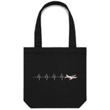 PAC CT/4B (Heartbeat) - Canvas Tote Bag