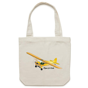 Piper J-3 Cub - Canvas Tote Bag