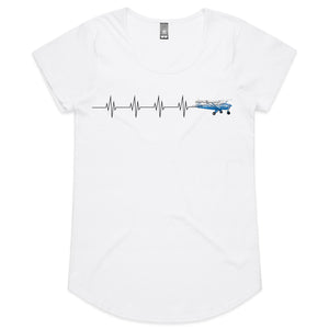 Piper Tri-Pacer (Heartbeat) - Women's Scoop Neck T-Shirt