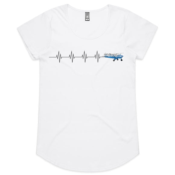 Piper Tri-Pacer (Heartbeat) - Women's Scoop Neck T-Shirt