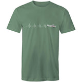 Piper Super Cub (Heartbeat) - Men's T-Shirt