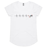 PAC CT/4B (Heartbeat) - Women's Scoop Neck T-Shirt