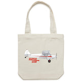 Piper Super Cub - Canvas Tote Bag