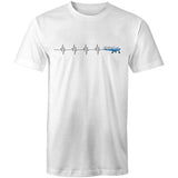 Piper Tri-Pacer (Heartbeat) - Men's T-Shirt