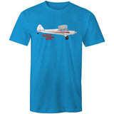 Piper Super Cub (Large Design) - Men's T-Shirt