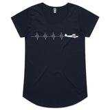 Piper Super Cub (Heartbeat) - Women's Scoop Neck T-Shirt