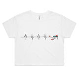 PAC CT/4B (Heartbeat) - Women's Crop Tee