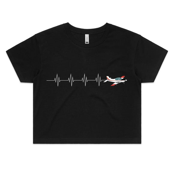 PAC CT/4B (Heartbeat) - Women's Crop Tee