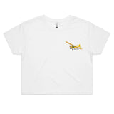 Piper J-3 Cub (Small Design) - Women's Crop Tee