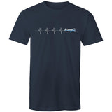 Piper Tri-Pacer (Heartbeat) - Men's T-Shirt