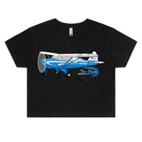 Piper Tri-Pacer (Large Design) - Women's Crop Tee