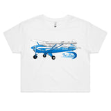 Piper Tri-Pacer (Large Design) - Women's Crop Tee