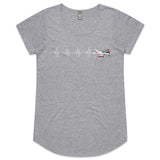 PAC CT/4B (Heartbeat) - Women's Scoop Neck T-Shirt