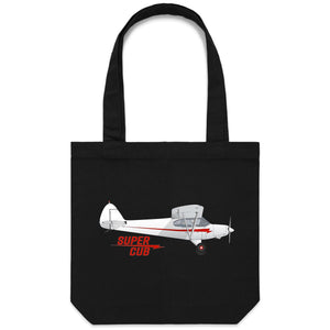 Piper Super Cub - Canvas Tote Bag