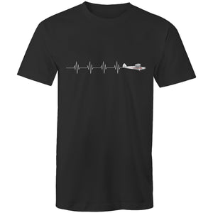 Piper Super Cub (Heartbeat) - Men's T-Shirt