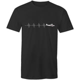 Piper Super Cub (Heartbeat) - Men's T-Shirt