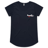 Piper Super Cub (Small Design) - Women's Scoop Neck T-Shirt