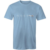 Piper Super Cub (Heartbeat) - Men's T-Shirt