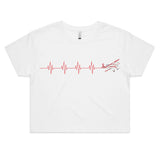 Pitts Special (Heartbeat) - Women's Crop Tee