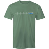 Piper Tri-Pacer (Heartbeat) - Men's T-Shirt