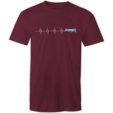 Piper Tri-Pacer (Heartbeat) - Men's T-Shirt