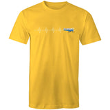 Piper Tri-Pacer (Heartbeat) - Men's T-Shirt