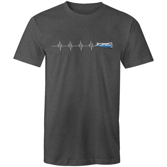 Piper Tri-Pacer (Heartbeat) - Men's T-Shirt