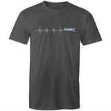 Piper Tri-Pacer (Heartbeat) - Men's T-Shirt