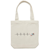 PAC CT/4B (Heartbeat) - Canvas Tote Bag