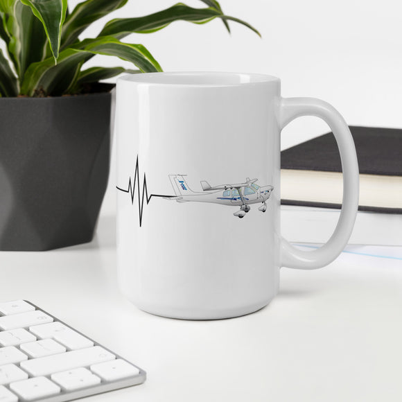 Jabiru J430 (Heartbeat) - Mug