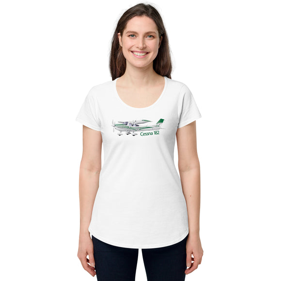 Cessna 182 (Large Design) - Women’s T-Shirt